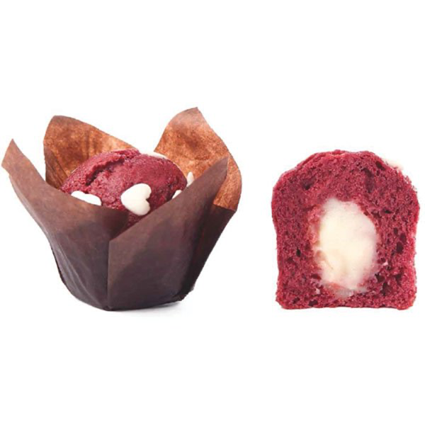 [76868] Mini Tulipano Red Velvet allo Yogurt Bianco 42pz - 26g - 76868