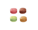 Assortiment de Macarons 72pz - 15g (chocolat / café / pistache / framboise) - 19803